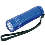 LED Taschenlampe blau, mit 3x AAA Batterien