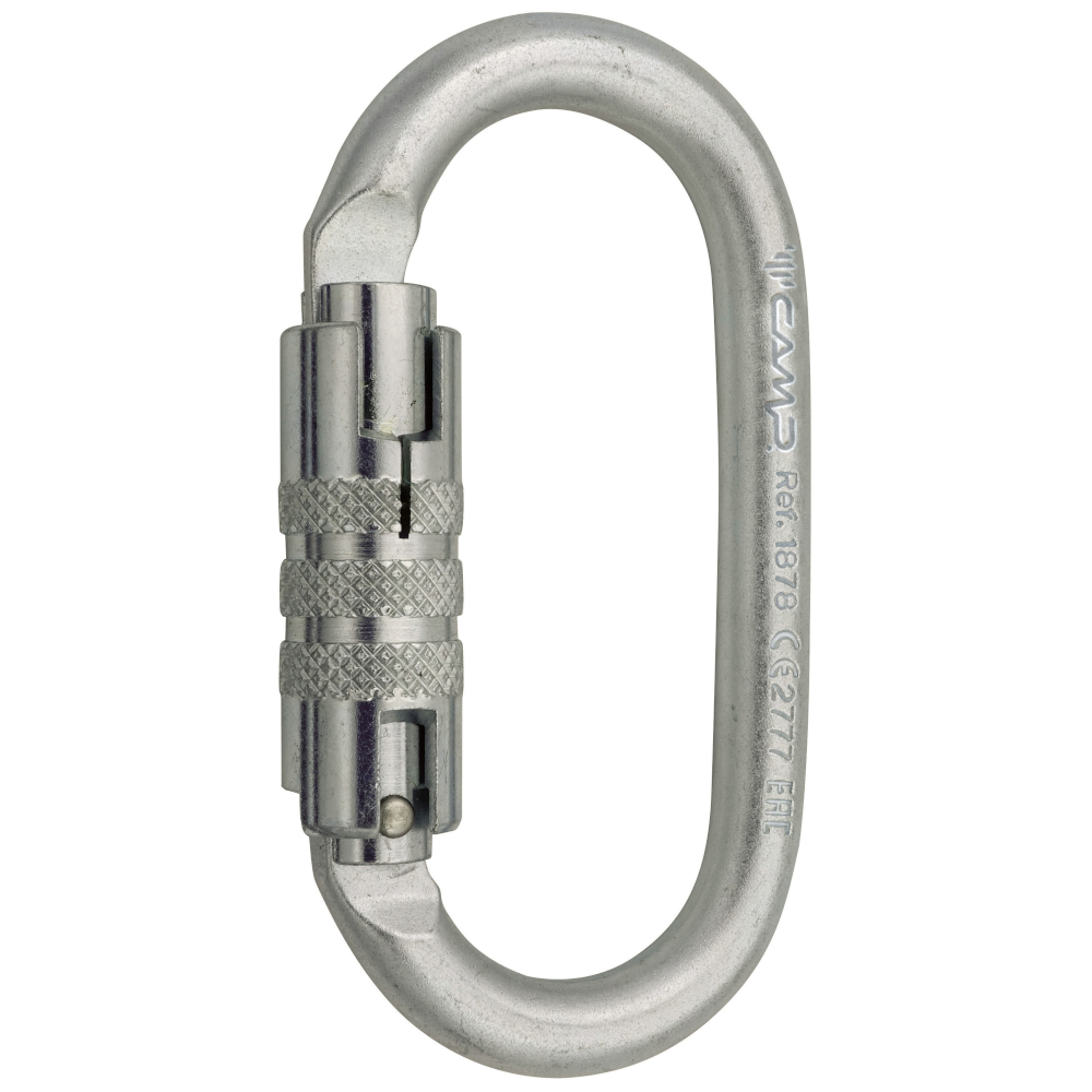 Camp Stahl 2-Lock-Karabiner, Öffnung 17 mm