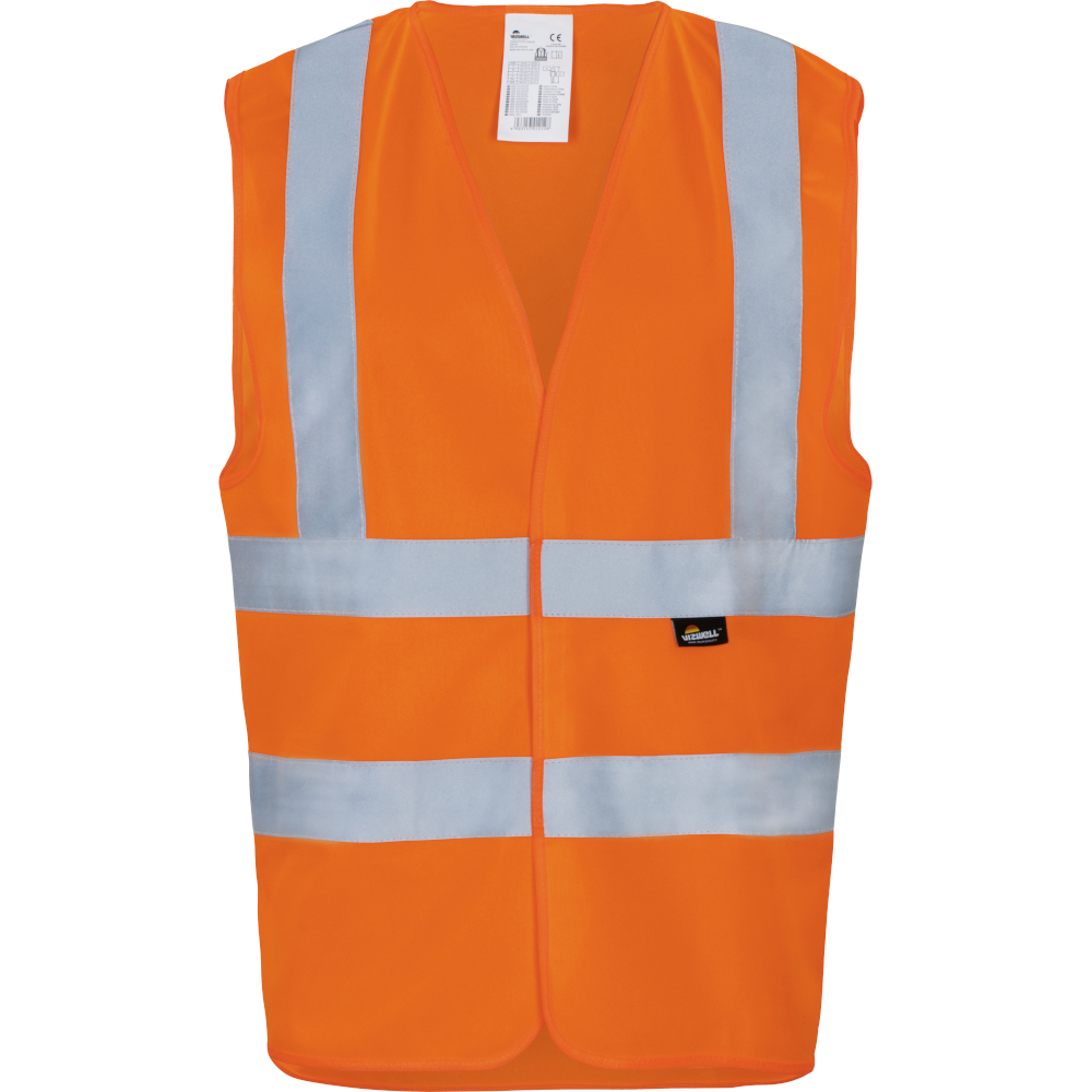Vizwell Warnweste, Orange, Klasse 2